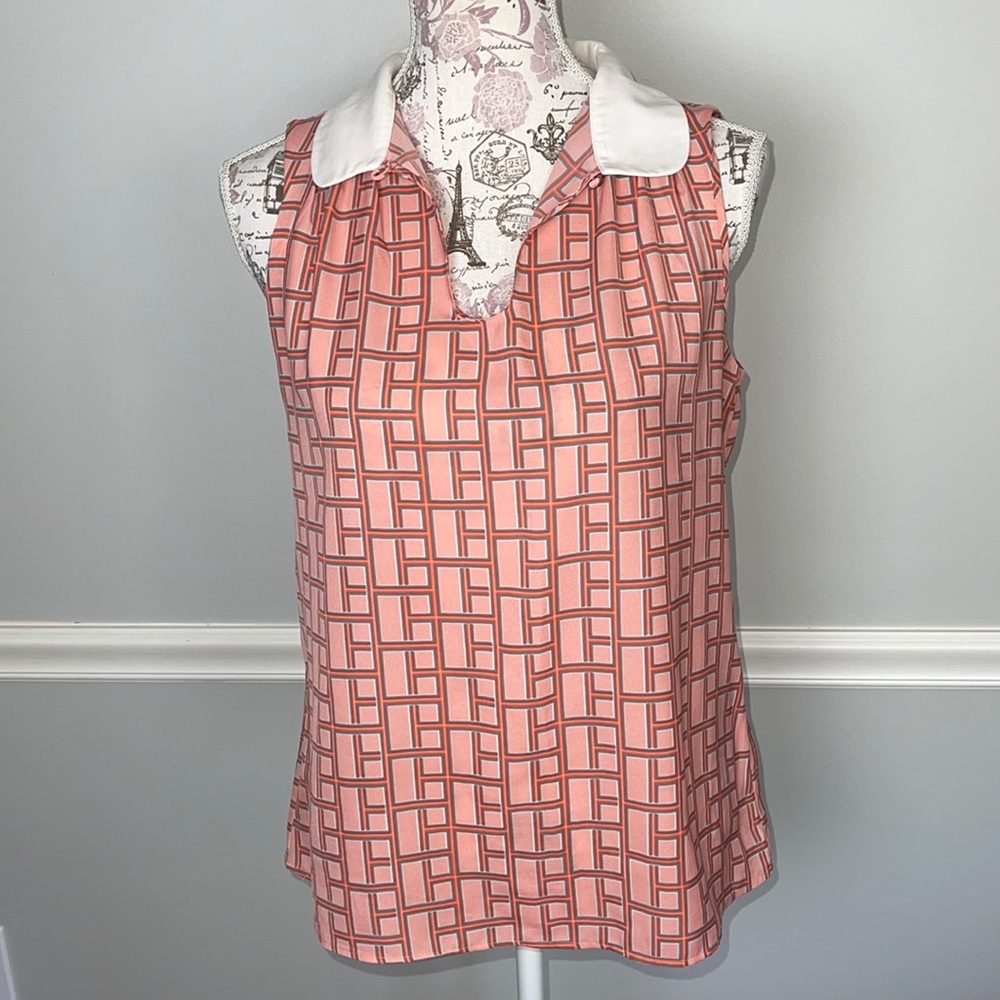 Banana Republic Pink Sleeveless Shell Blouse M